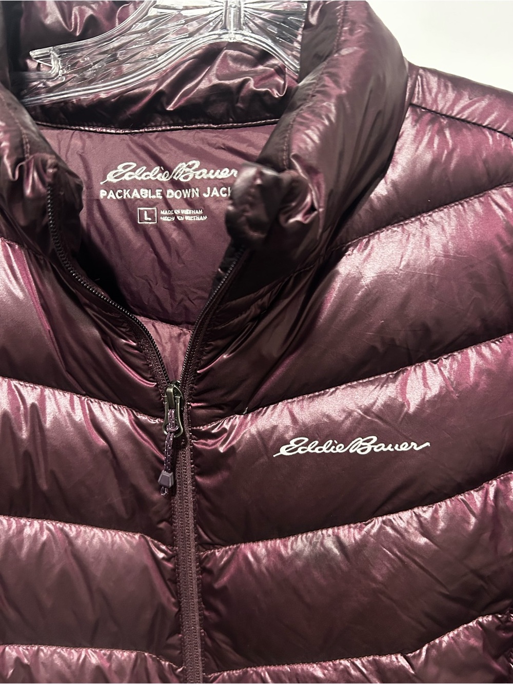 Eddie Bauer Women's Down Jacket Sz L - Picture 3 of 7